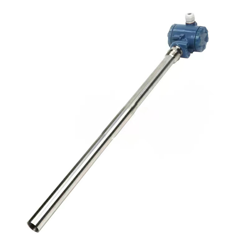 Connecting rod pontoon level transmitter